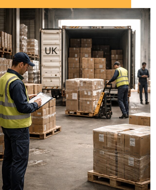 Доставка грузов из Великобритании с таможенным оформлением от 12676