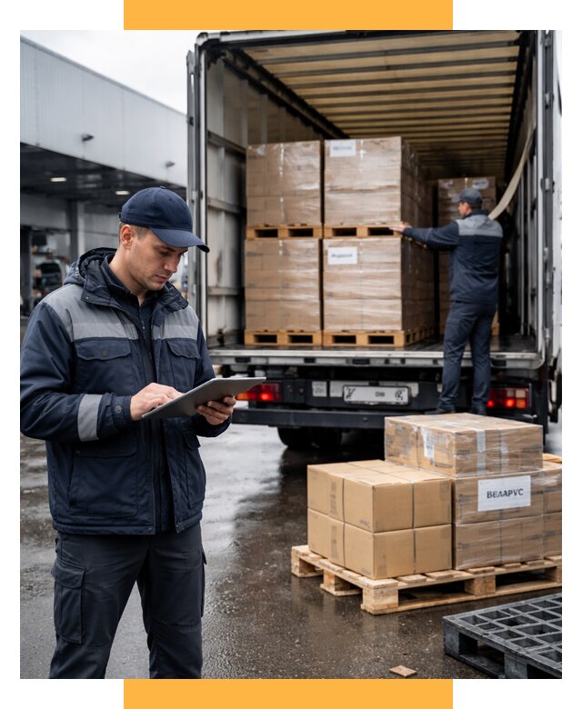Доставка грузов из Беларуси от 15212 р. логистика СетСервис-Бль