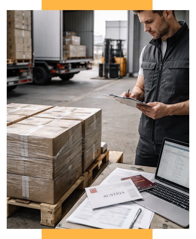 Доставка в Австрию от 65917 р. Логистика и экспорт СетСервис-Бль