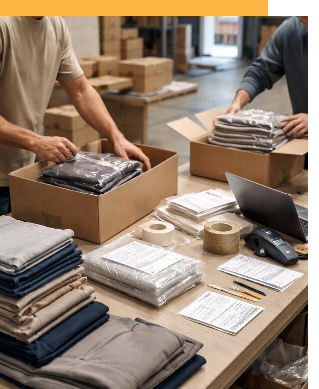 Перевозка одежды по миру от 7606 руб. с таможенным оформлением