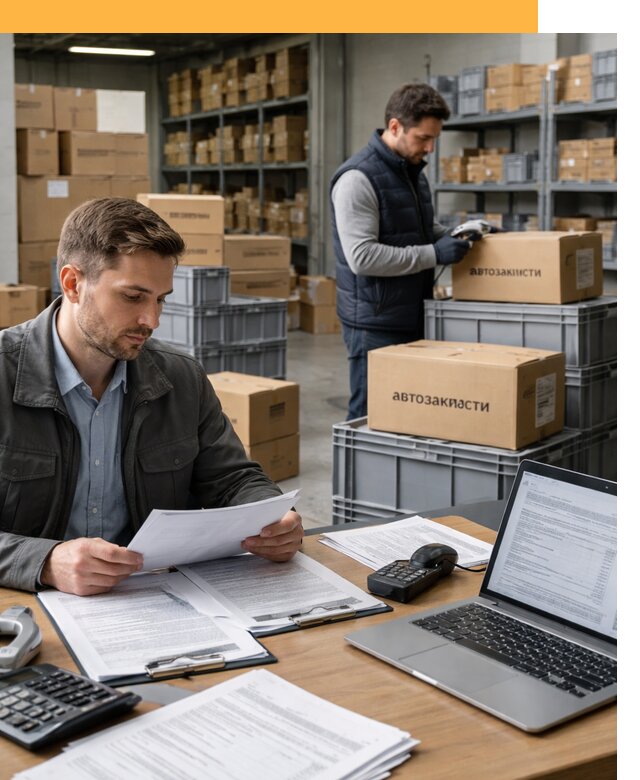 Таможенное оформление автозапчастей по выгодным тарифам от 8620